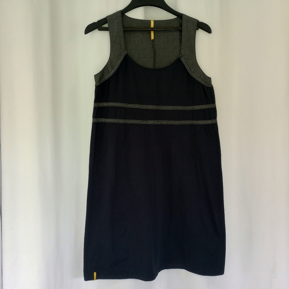 Lole Black and Gray Sleeveless Mini Sun Dress Size M